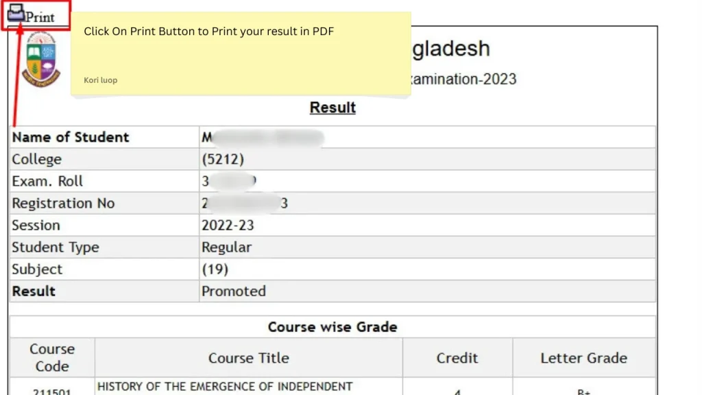 How to Download or Print Your Marksheet