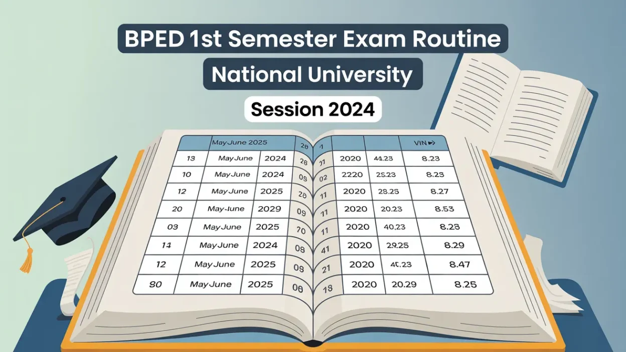 BPEd 1st Semester Exam Routine Session 2024 PDF