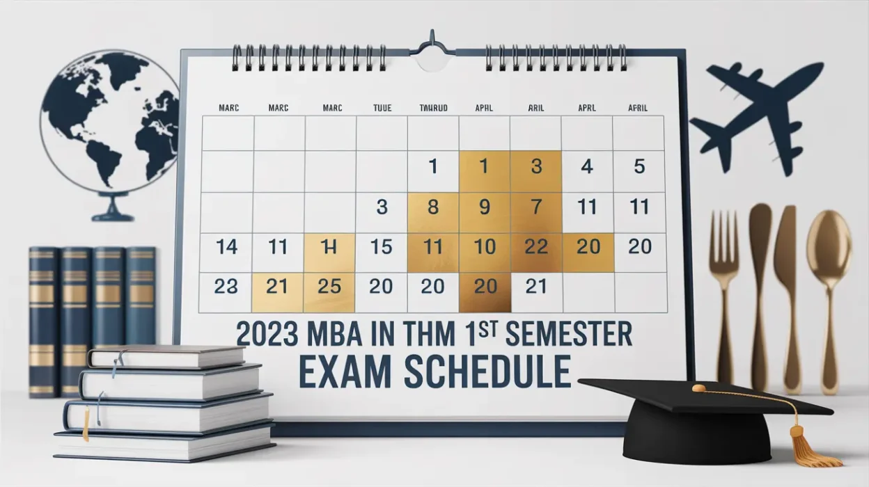 MBA in THM 1st Year 2023 Exam Routine PDF Download