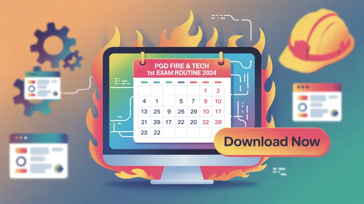PGD Fire & Tech 1st Sem Exam Routine